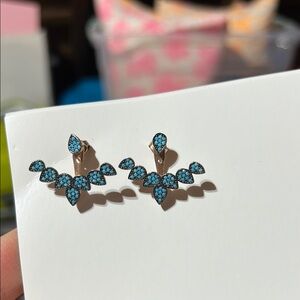 Blue Stone ear jackets